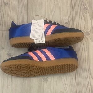 Adidas Samba Women's Sneakers in Blue and Pink